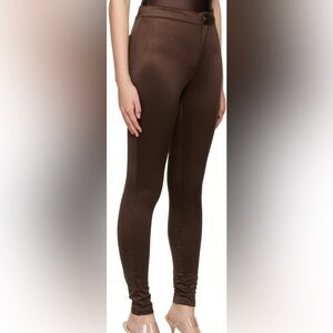 Skims Cocoa Brown Disco Pants XS